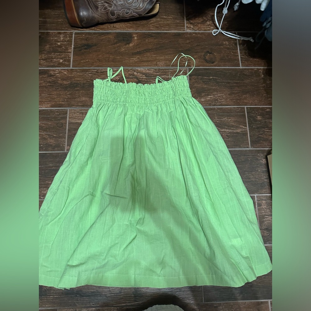 Green olive Lynn mini dress
